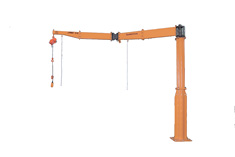 JIB CRANE WITH ELECTRIC POWER CHAIN BLOCK(PILLER FITTING TYPE・ARM FOLDING TYPE) Universal Joint Type