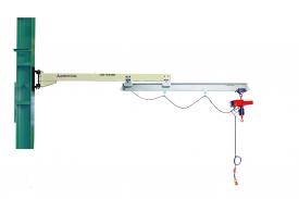 JIB CRANE WITH ELECTRIC POWER CHAIN BLOCK(PILLER FITTING TYPE・ARM SLIDING TYPE)