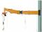 ジブクレーン(柱取付・熔接型)自在関節式