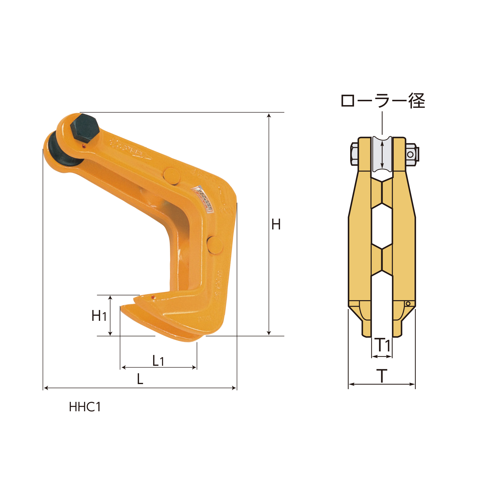 スーパーツール スーパー 吊フック（スタンダード型）最大板厚８０ｍｍ ＨＨＣ２ １個